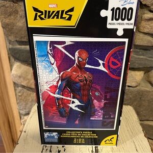 Marvel Rivals Spider-Man collectors Puzzle with Red and Blue thousand piece